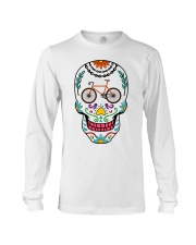 Cycling Day of dead Long Sleeve Tee tile