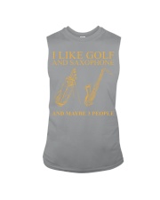 I LIKE golf saxophone Sleeveless Tee tile