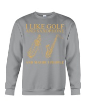 I LIKE golf saxophone Crewneck Sweatshirt tile