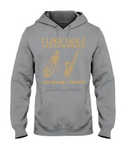I LIKE golf saxophone Hooded Sweatshirt tile