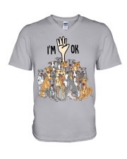 greyhounds V-Neck T-Shirt tile