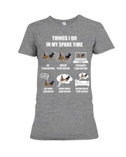things ido team roping Premium Fit Ladies Tee tile