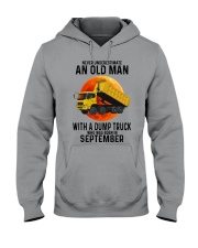 09 dump truck old man color Hooded Sweatshirt tile