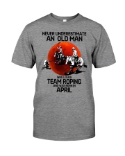 4 team roping never Premium Fit Mens Tee tile