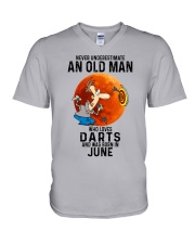 06 darts olm never V-Neck T-Shirt tile