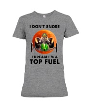 i dont snore drag racing Premium Fit Ladies Tee tile