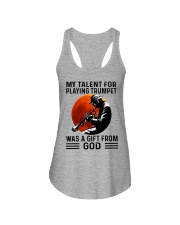 trumpet talent old man Ladies Flowy Tank tile