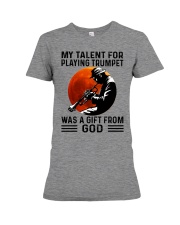 trumpet talent old man Premium Fit Ladies Tee tile