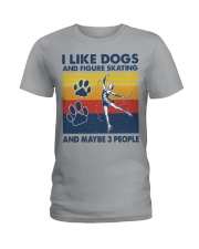 like-dogs-Figure-Skating Ladies T-Shirt tile