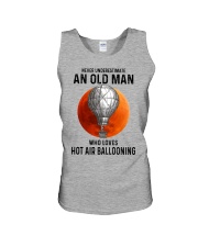 hot air ballooning old man never Unisex Tank tile