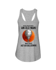hot air ballooning old man never Ladies Flowy Tank tile