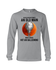 hot air ballooning old man never Long Sleeve Tee tile