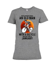 01 cycling never old man Premium Fit Ladies Tee tile