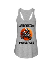 12 hat motocross old man Ladies Flowy Tank tile