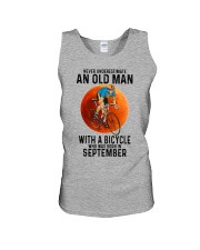 09 cycling old man color Unisex Tank tile