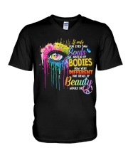 Souls Bodies Different Beauty V-Neck T-Shirt tile
