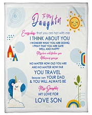 To My Son Small Fleece Blanket - 30" x 40" front