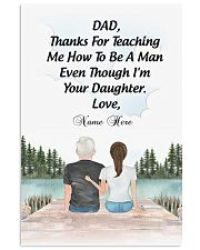 Dad Thanks For Teaching Me How To Be A 11x17 Poster front