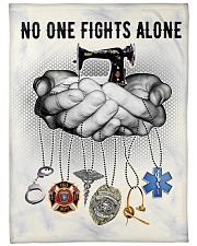 No One Fights Alone Large Fleece Blanket - 60" x 80" front