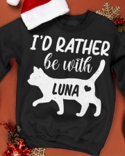 I'd Rather Be With Luna Crewneck Sweatshirt apparel-crewneck-sweatshirt-lifestyle-front-20