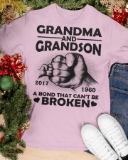 Grandma And Grandson A Bond That Can't Be Broken Classic T-Shirt apparel-classic-tshirt-lifestyle-front-82
