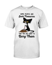 Cat Bury You Funny T-Shirt Premium Fit Mens Tee tile