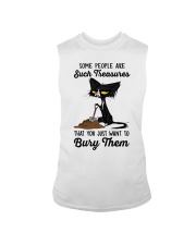 Cat Bury You Funny T-Shirt Sleeveless Tee tile