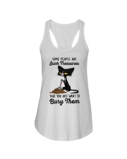 Cat Bury You Funny T-Shirt Ladies Flowy Tank tile