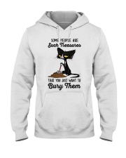 Cat Bury You Funny T-Shirt Hooded Sweatshirt tile