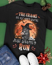 Cat Mood Swing Skull Pumpkin Classic T-Shirt apparel-classic-tshirt-lifestyle-back-69