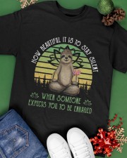 Sloth How Beautiful To Be Silent Classic T-Shirt apparel-classic-tshirt-lifestyle-back-69