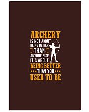 ARCHERY   Archery Is Not About Vertical Poster tile