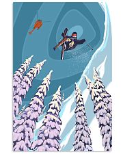 SKIING Poster Heli Retro Ski Jump 24x36 Poster front