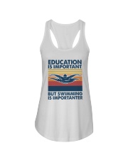 SWIMMING Education Is Important Ladies Flowy Tank tile