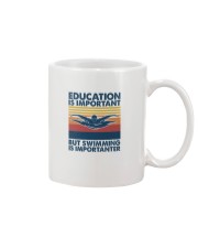 SWIMMING Education Is Important Mug tile