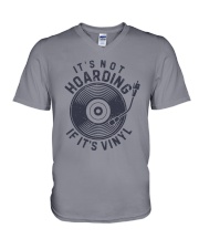 VINYL RECORD It's Not Hoarding V-Neck T-Shirt tile