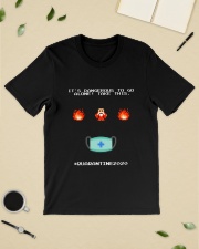 Funny 8 bit quarantine 2020 Classic T-Shirt lifestyle-mens-crewneck-front-19