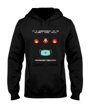 Funny 8 bit quarantine 2020 Hooded Sweatshirt thumbnail