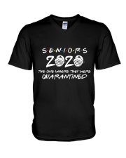 Gift for Seniors - Quarantined 2020 V-Neck T-Shirt thumbnail