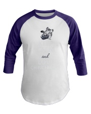 keep calm and love Baseball Tee thumbnail