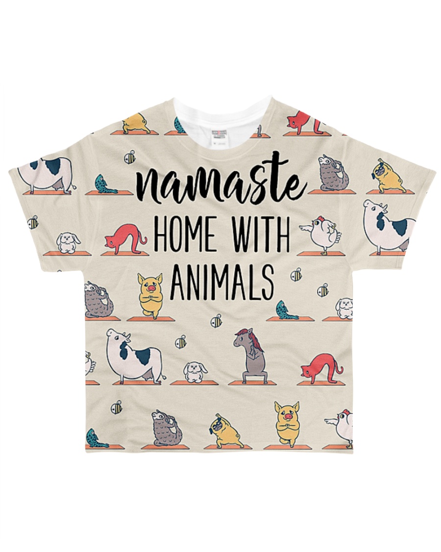 Vegan yoga animal namaste vegetarian All-over T-Shirt