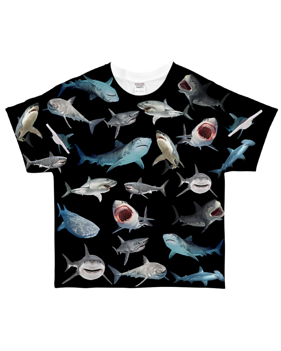 Shark I love Shark All-over T-Shirt