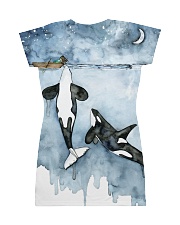 Whale dress ocean lovers All-over Dress back