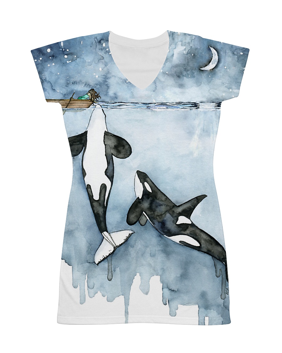 Whale dress ocean lovers All-over Dress