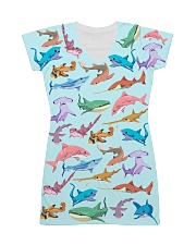 Shark dress colorful shark All-over Dress front