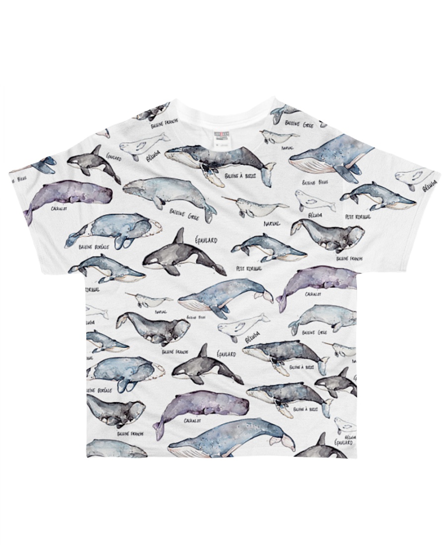 Whale shirt type of whale All-over T-Shirt