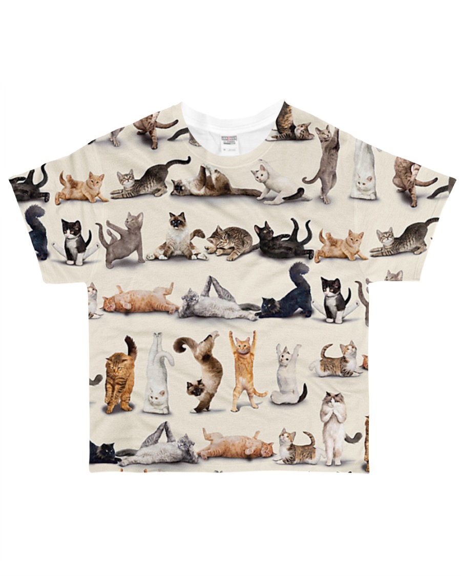 Cats yoga cute namaste All-over T-Shirt