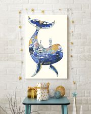 Whale poster art watercolor 11x17 Poster lifestyle-holiday-poster-3