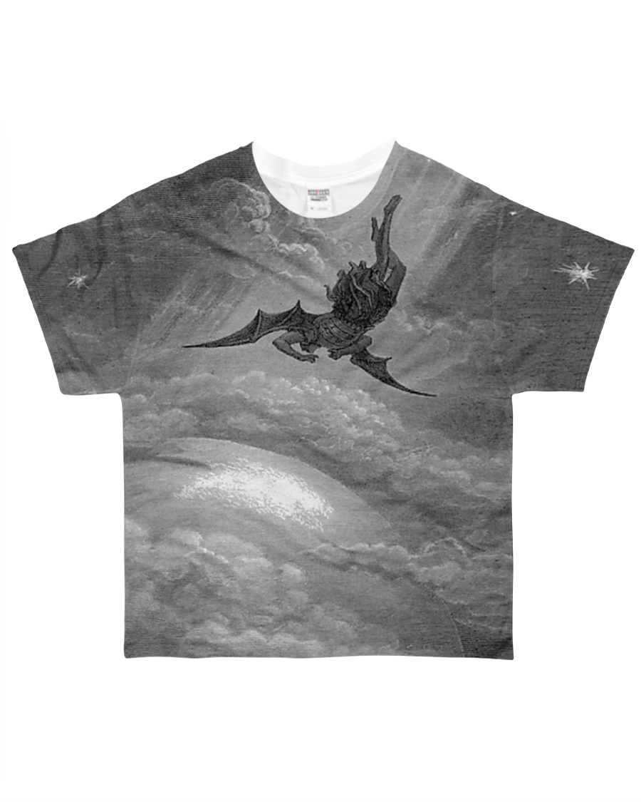 Satan shirt satanic lucifer devil shirt fall down All-over T-Shirt