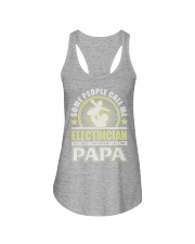 CALL ME ELECTRICIAN PAPA JOB SHIRTS Ladies Flowy Tank thumbnail